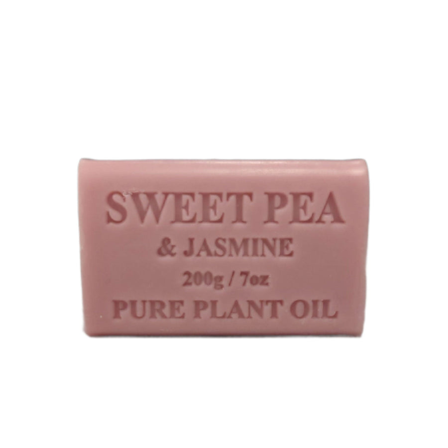 65x 200g Plant Oil Soap Sweet Pea Jasmine Scent Pure Natural Vegetable Base Bar