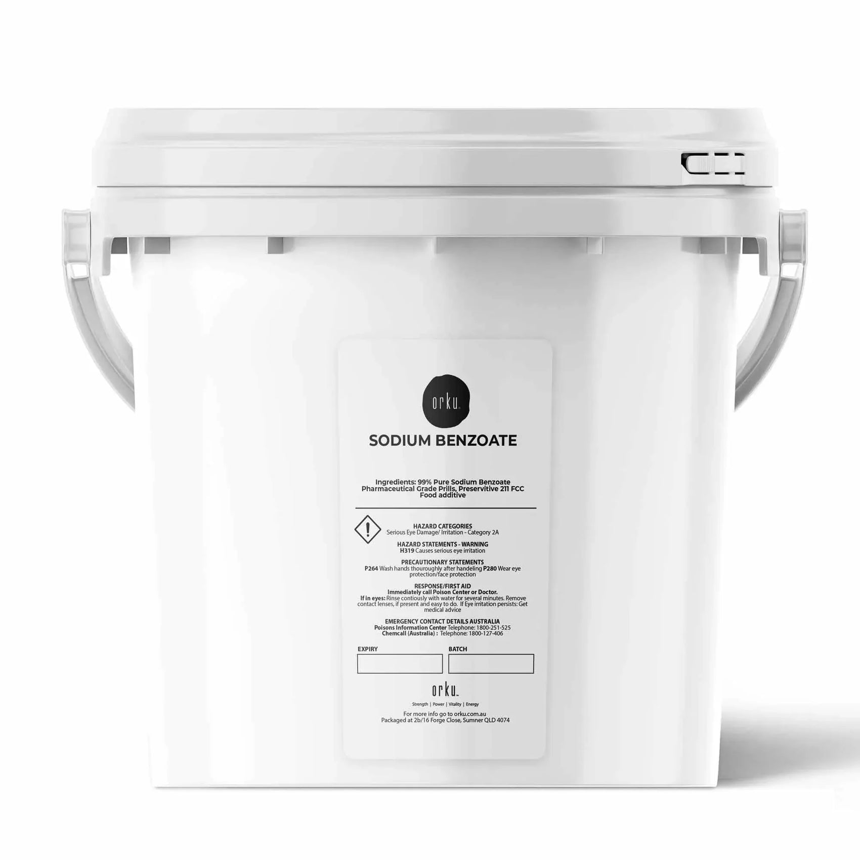Orku 3.5Kg Sodium Benzoate USP/FCC Grade Prills Ã¢â‚¬â€œ E211 Preservative CAS 532-32-1
