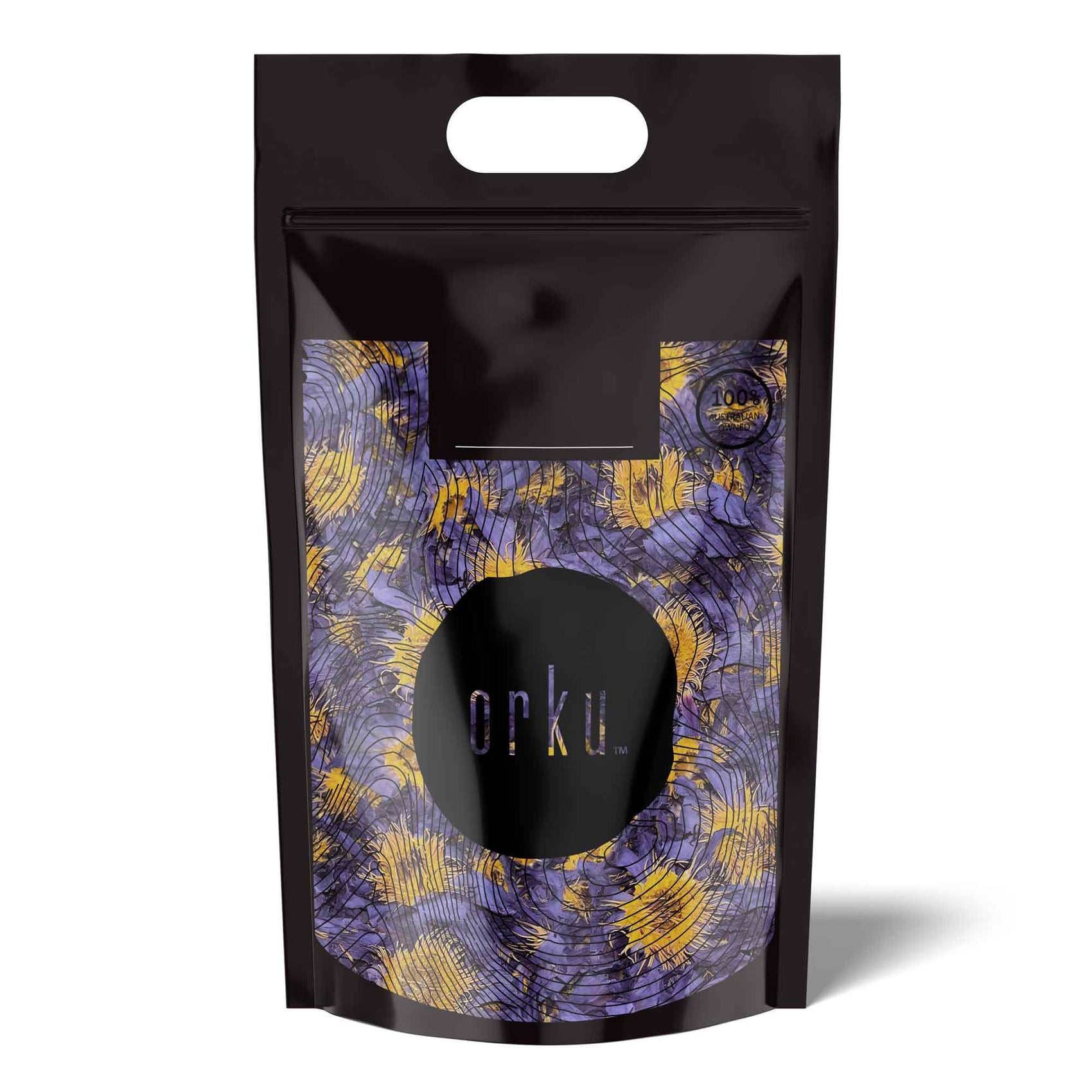 Orku 500g Dried Blue Lotus Flowers - Whole Open Lily Nymphaea Caerulea