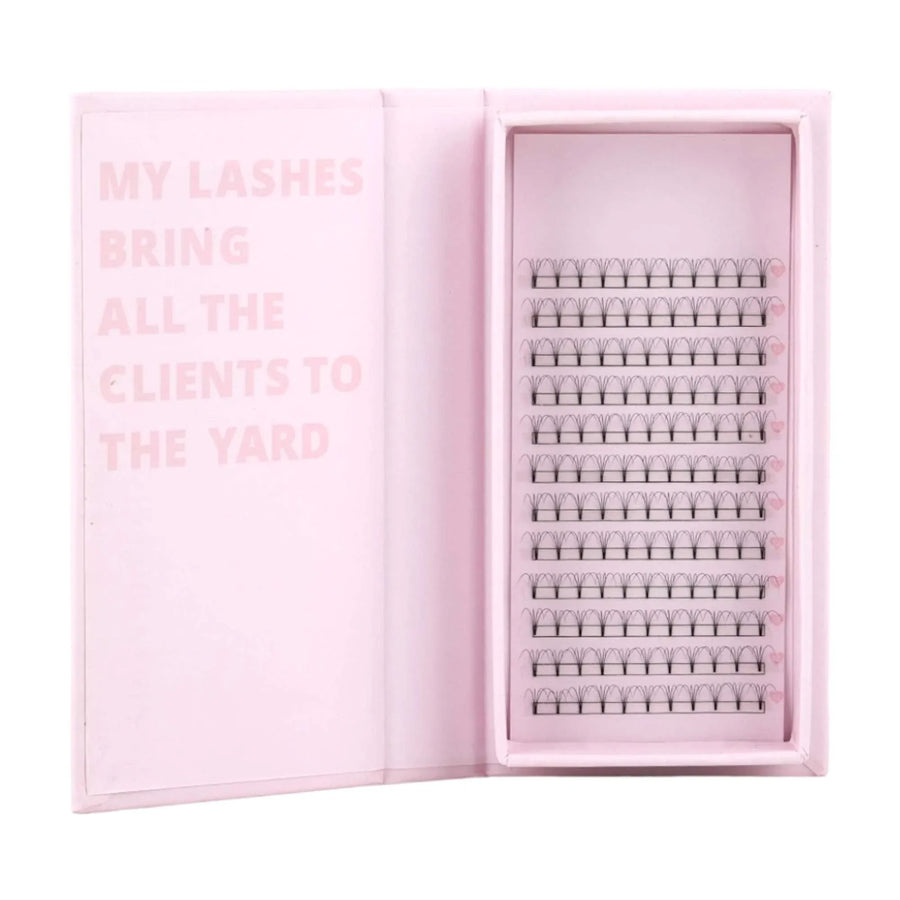 Miosh Eyelash Extensions - 4D Premade Volume Short Stem Eye Lash 0.10 / D CURL