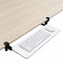 Tooleroo Computer Keyboard Tray Under Desk Clamp On Pull Out 65cm - White