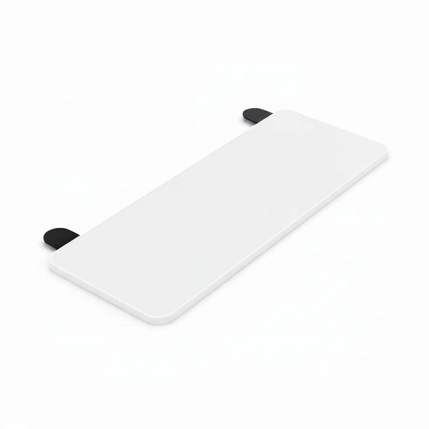 Tooleroo Folding Tray Desk Extender - Clamp-On Table Extension Shelf White