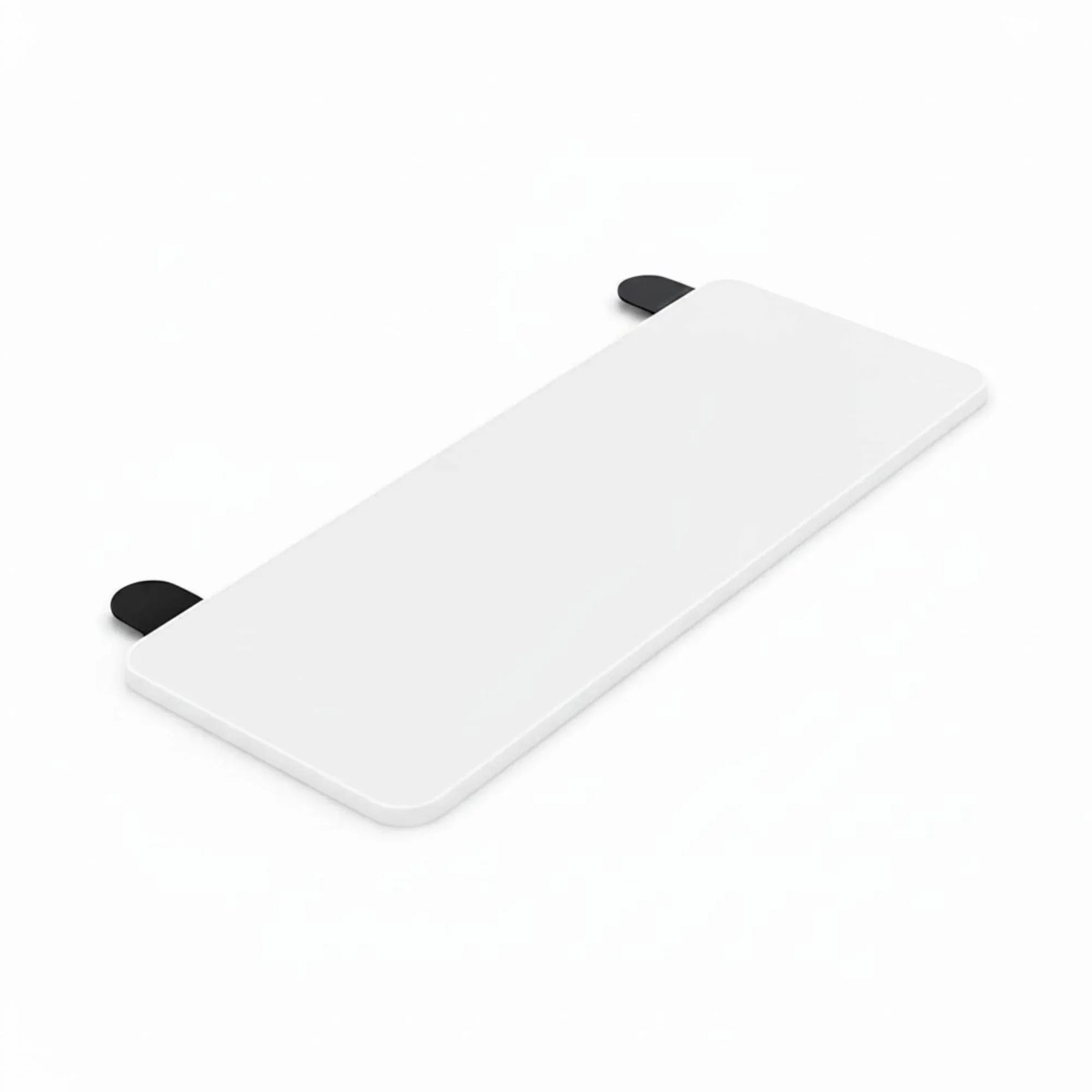 Tooleroo Folding Tray Desk Extender - Clamp-On Table Extension Shelf White