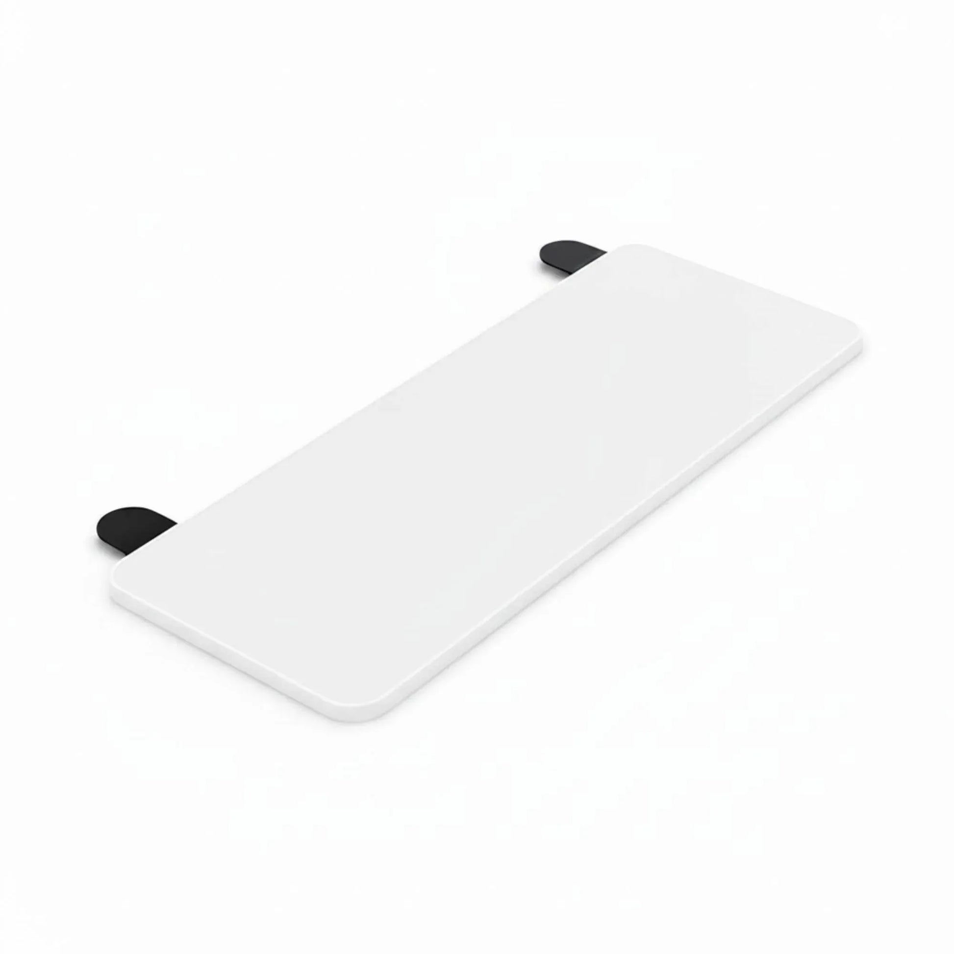Tooleroo Folding Tray Desk Extender - Clamp-On Table Extension Shelf White