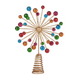 Christabelle Christmas Tree Topper Glittery Baubles Gold Decoration Ornaments
