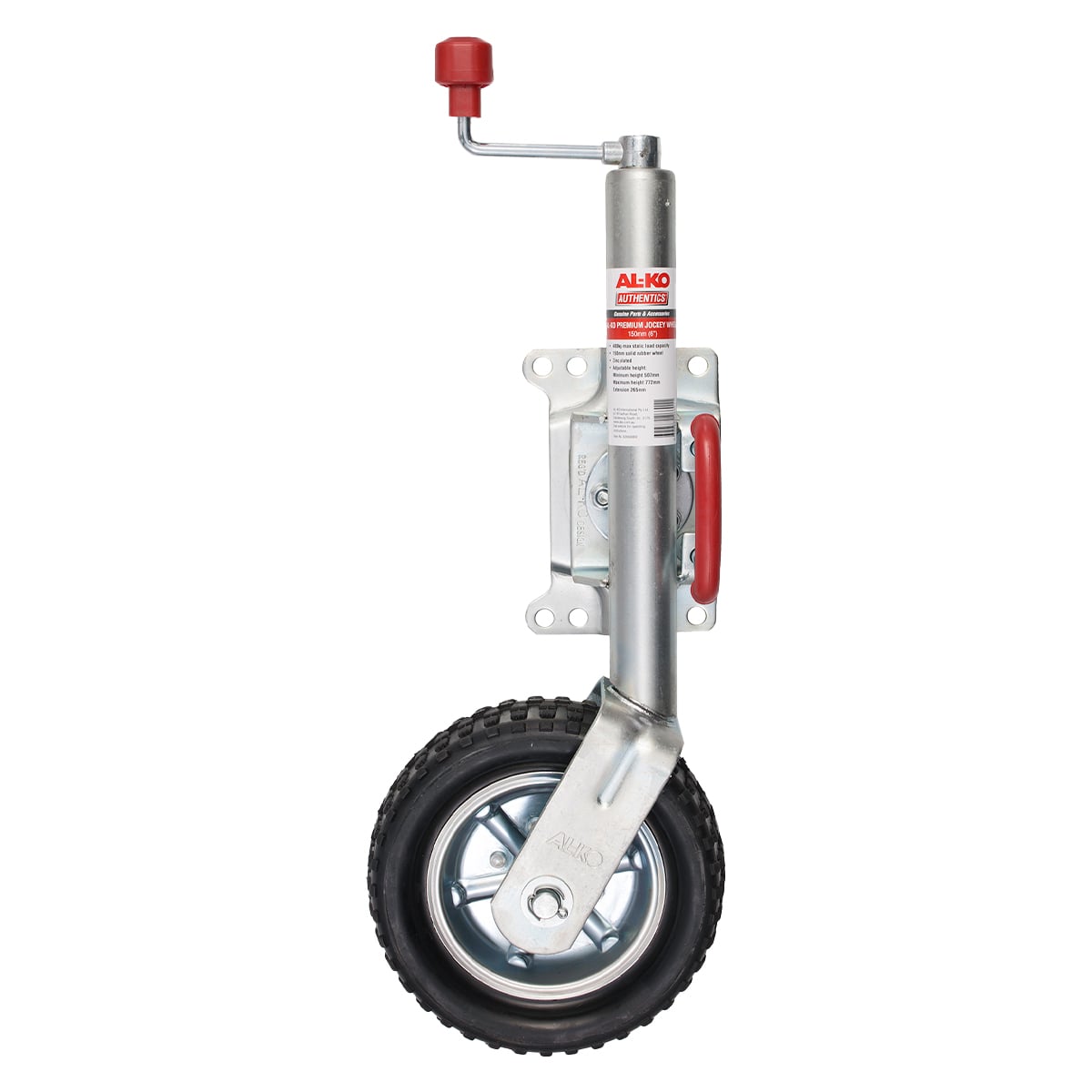 Alko 10-inch 623660XP3 Heavy-Duty Solid Tyre Jockey Wheel
