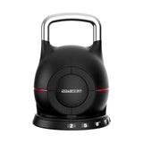 Powertrain Adjustable Kettlebell 20kg 7 in 1 Weight Selection Set w/Quick One Hand Adjustment Secure Locking System
