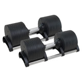 Powertrain Eon 2 x 36kg Dial-Up Adjustable Dumbbell Home Gym Weights