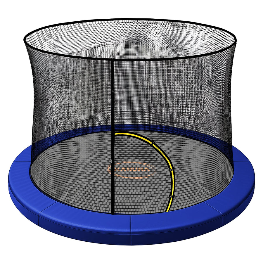 Kahuna 6ft Replacement Trampoline Safety Pad Cover and Safety Net Set Blue