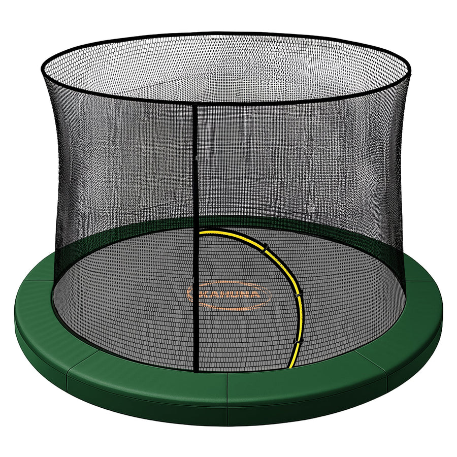 Kahuna 6ft Trampoline Pad and Net - Green