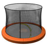 Kahuna 8ft Trampoline Pad and Net - Orange