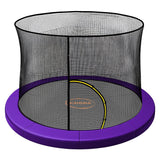 Kahuna 8ft Trampoline Pad and Net - Purple