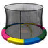 Kahuna 10ft Trampoline Pad and Net - Rainbow