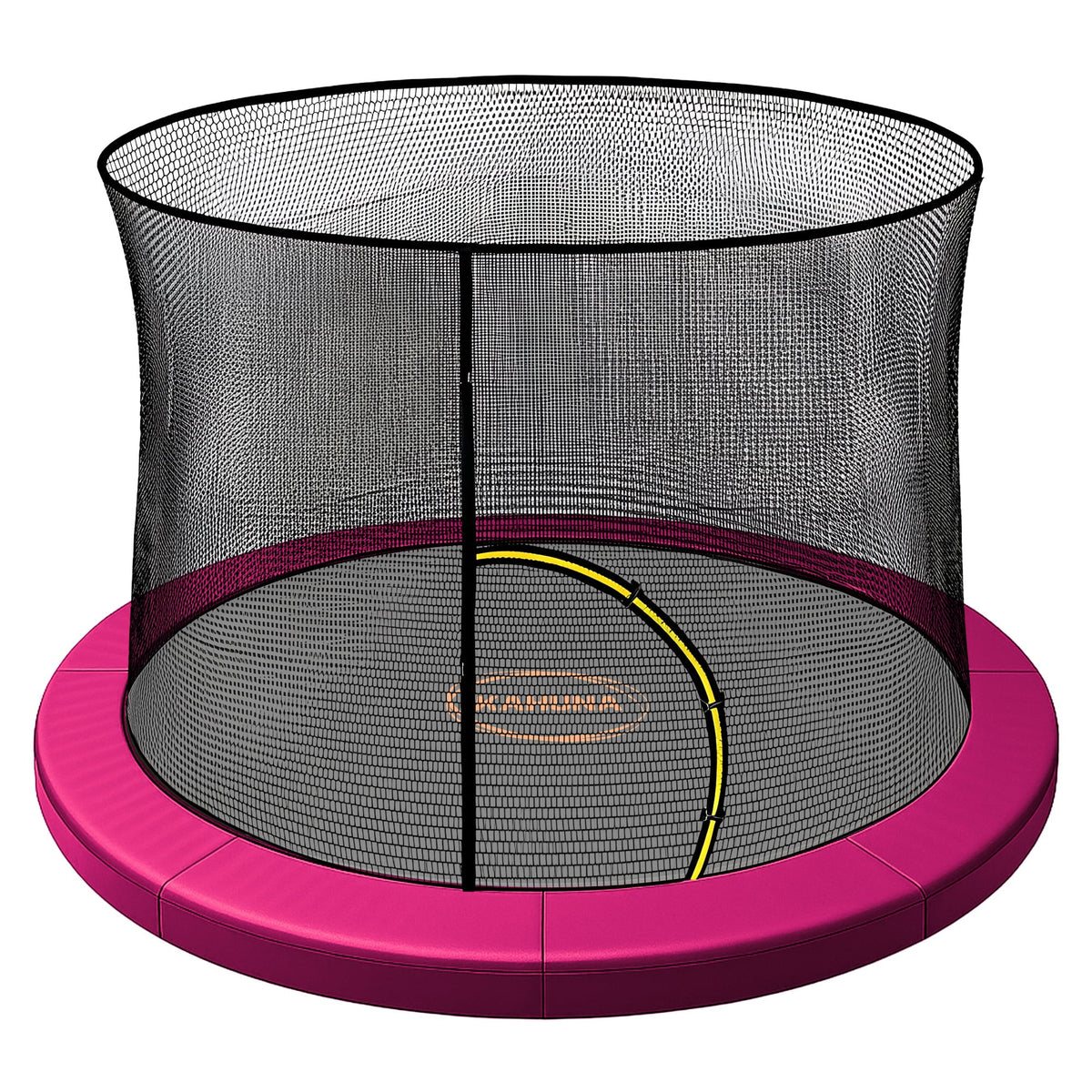 Kahuna 16ft Trampoline Pad and Net - Pink