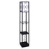 Sarantino Metal Etagere Floor Lamp with Wine Holder Shelf