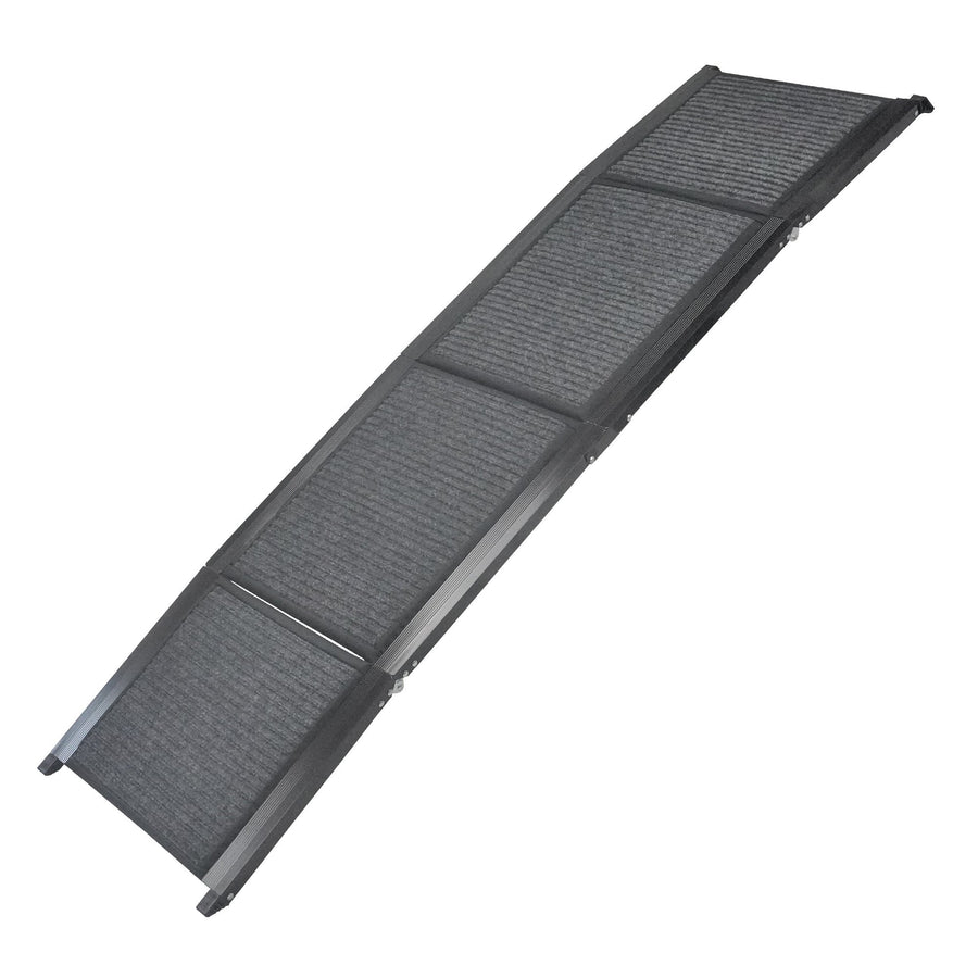 Furtastic Dog Ramp For Cars Pet Ramp For Puppy Medium Dogs Old Dogs & Cats Non-slip Felt Surface Aluminium Frame Folding Portable Safety Pet Stairs