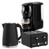 Pronti Breakfast Set with HomeMaid Coffee Machine, Silver Noir Toaster & Kettle