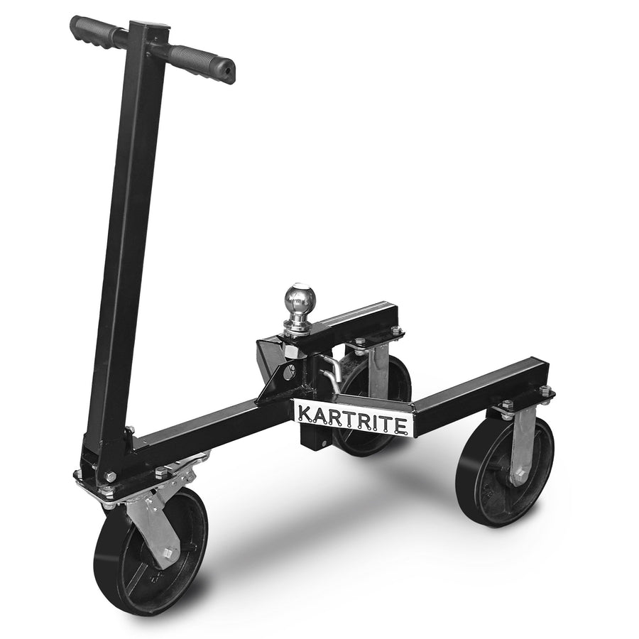 Kartrite Trailer Dolly Adjustable 2in Hitch Ball 1500kg Tongue Weight Capacity w/8in Swivel Wheels Steel Trailer Mover