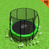 Kahuna 10ft Trampoline Free Ladder Spring Mat Net Safety Pad Cover Round Enclosure Green