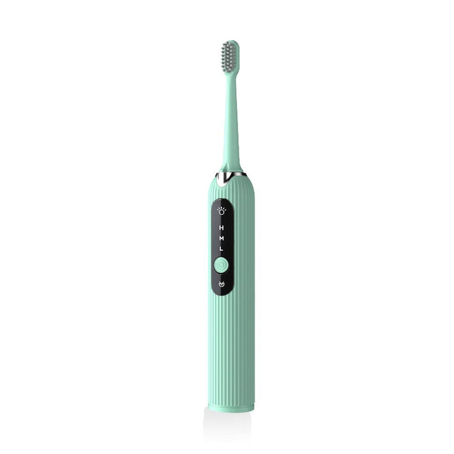 High Frequency Electric Ultrasonic Dental Tartar Plaque Calculus Tooth Remover Set Kits Cleaner with LED Screen Light Gr