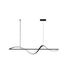 BAMDECOR A36 Modern LED Linear Chandeliers Pendant Lights with Dimmable LED and Adjustable Hanging Length 140cm -Black