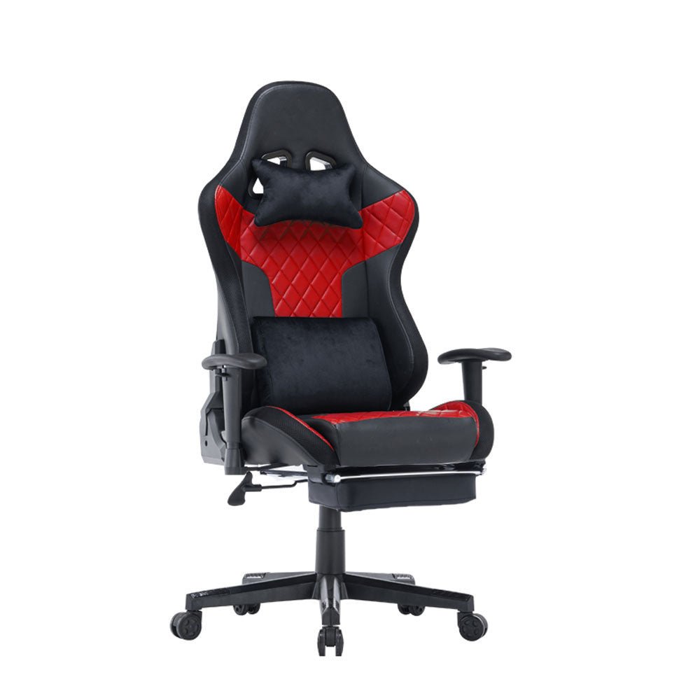 7 RGB Lights Bluetooth Speaker Gaming Chair Ergonomic Racing chair 165Â° Reclining Gaming Seat 4D Armrest Footrest Black