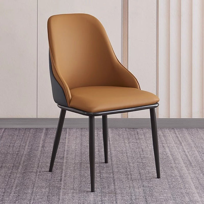 VELLUTO Dining Chair Modern upholstered Leather Kitchen Chairs with armrests Bathtub Chair Leisure Lounge Chair Living Room Bedroom Home Set of 2