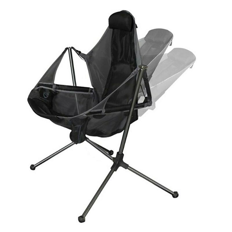 Camping Chair Foldable Swing Luxury Recliner Relaxation Swinging Comfort Lean Back Outdoor Folding Chair Outdoor Freesty
