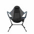 Camping Chair Foldable Swing Luxury Recliner Relaxation Swinging Comfort Lean Back Outdoor Folding Chair Outdoor Freestyle Portable Folding Rocking Chair Grey