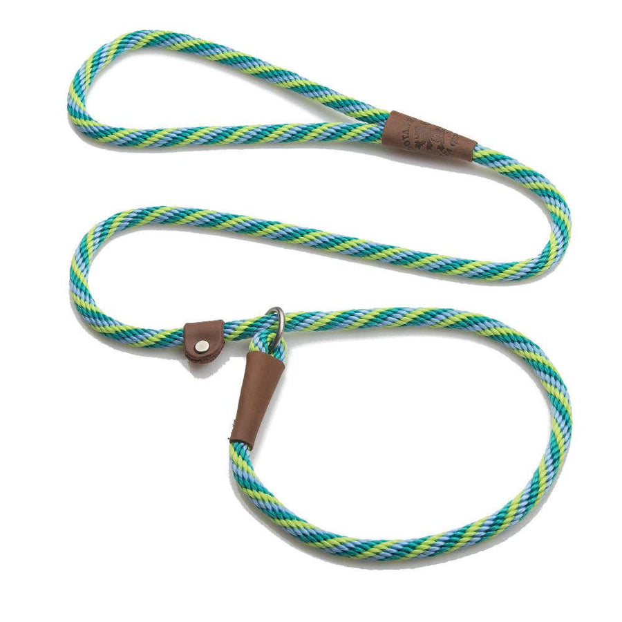 Mendota British Style Slip Leash - Length 3/8in x 6ft(10mm x 1.8m) - Twist - Seafoam