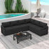 Alfresco Contemporary All-Weather Lounge Set Ã¢â‚¬â€œ Charcoal Grey