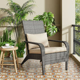 Coastal Weave Reclining Armchair with Bonus Cushion Covers
