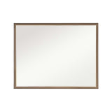 Wall Mirror Rectangular Frame Bathroom 70x90cm Antique Brown