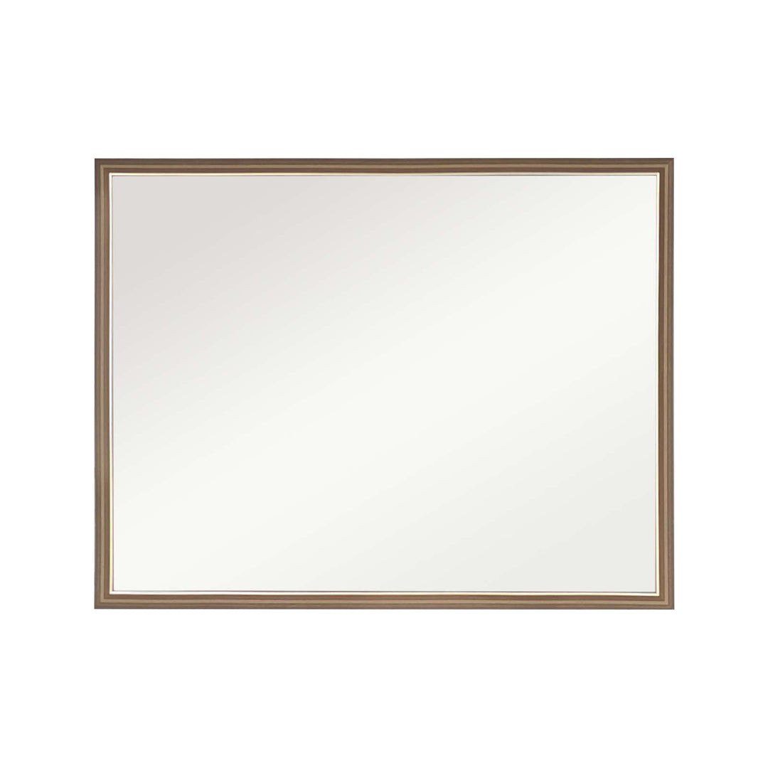 Wall Mirror Rectangular Frame Bathroom 70x90cm Antique Brown