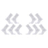 10X Rexy 3D Seamless Crew Socks Large Slim Breathable WHITE