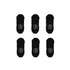 6X Rexy Cushion No Show Ankle Socks Small Non-Slip Breathable BLACK