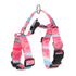 Dog Double-Lined Straps Harness Adjustable L MARBLE PINK