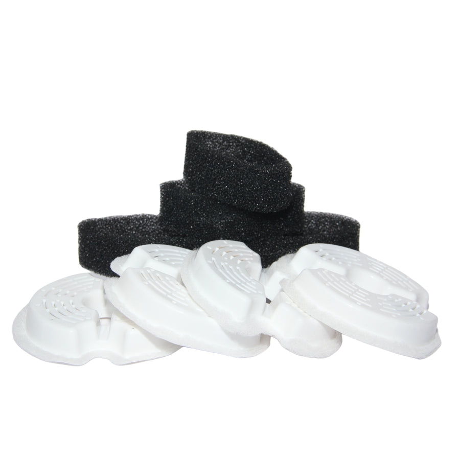 YES4PETS 8 x Pet Dog Cat Fountain Filter Replacement Activated Carbon Ion Exchange Resin Triple Filtration System Automa
