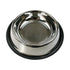 2 x XL Stainless Steel Pet Bowl Water Bowls Portable Anti Slip Skid Feeder Dog Cat