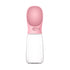 YES4PETS 550ml Portable Pet Dog Puppy Cat Drinking Mug Water Feeder Bottle Valve Travel Bottle Pink