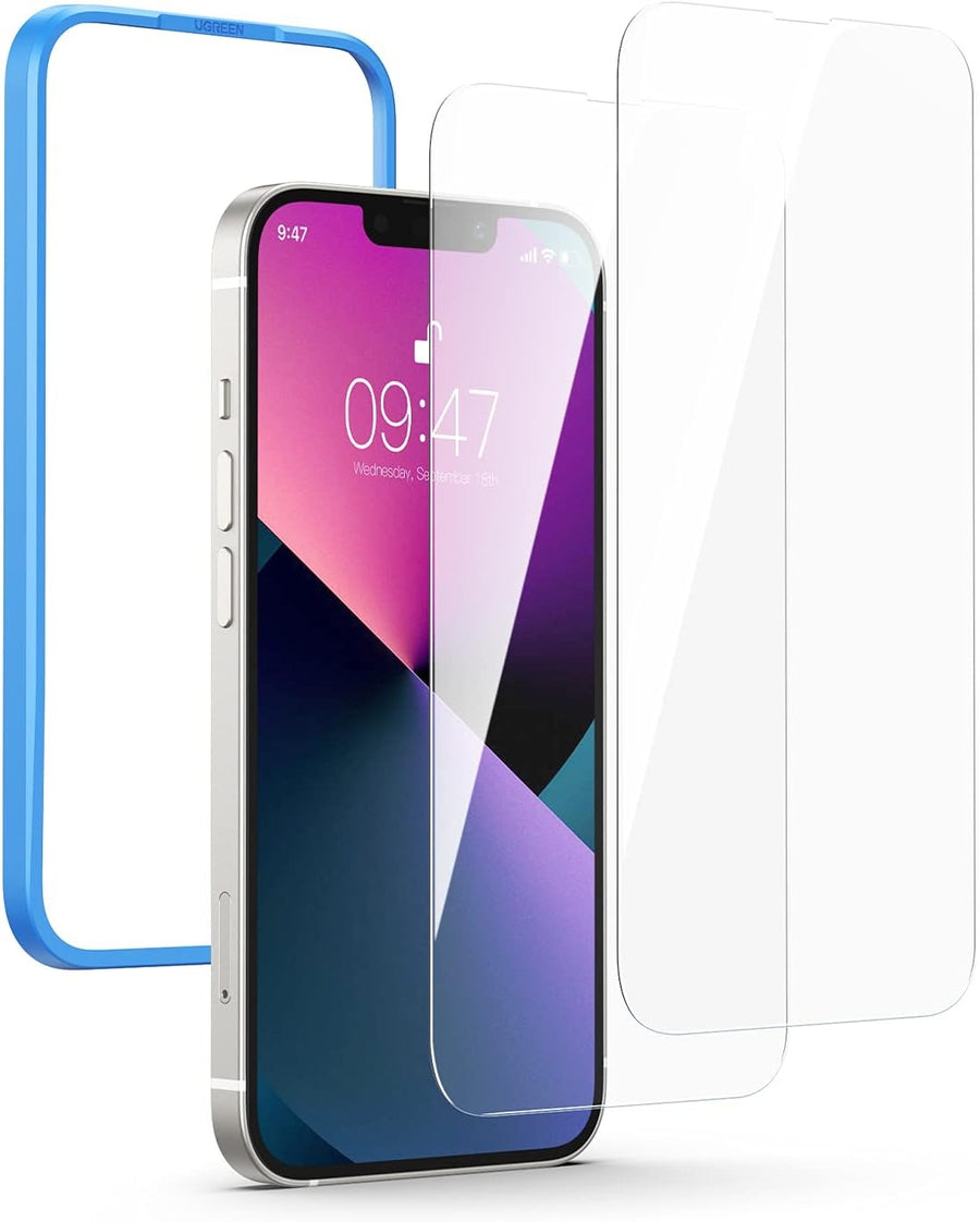 UGREEN 80969 Full Coverage HD Tempered Glass Screen Protector with Precise-Align Applicator for iPhone 13 Pro Max / 14 P