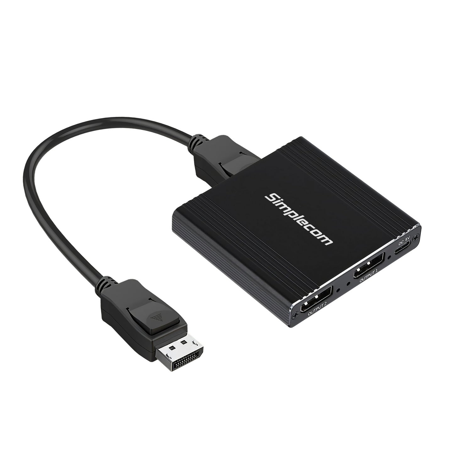 Simplecom CM214 DisplayPort Splitter 1 IN 2 OUT MST Hub for Dual Extended Screens 4K DP 1.4 