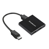 Simplecom CM214 DisplayPort Splitter 1 IN 2 OUT MST Hub for Dual Extended Screens 4K DP 1.4 