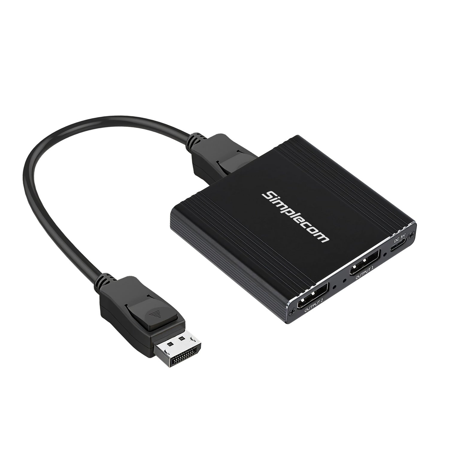 Simplecom CM214 DisplayPort Splitter 1 IN 2 OUT MST Hub for Dual Extended Screens 4K DP 1.4 