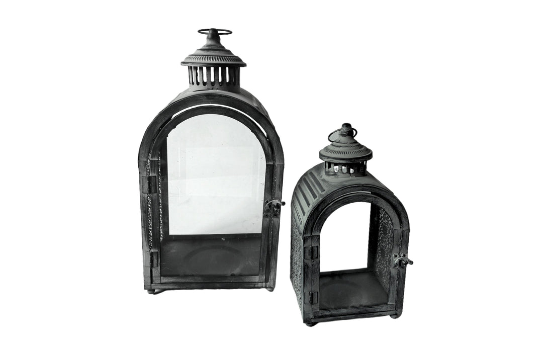 Rustic Arch Lantern Set of 2