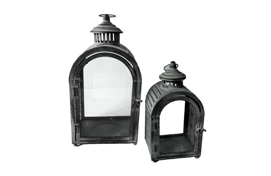 Rustic Arch Lantern Set of 2