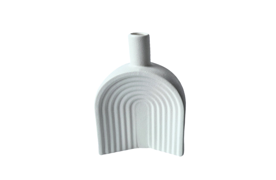 Nordic Arch Vase - White