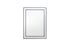 Black Beaded Framed Mirror - Rectangle 80cm x 110cm