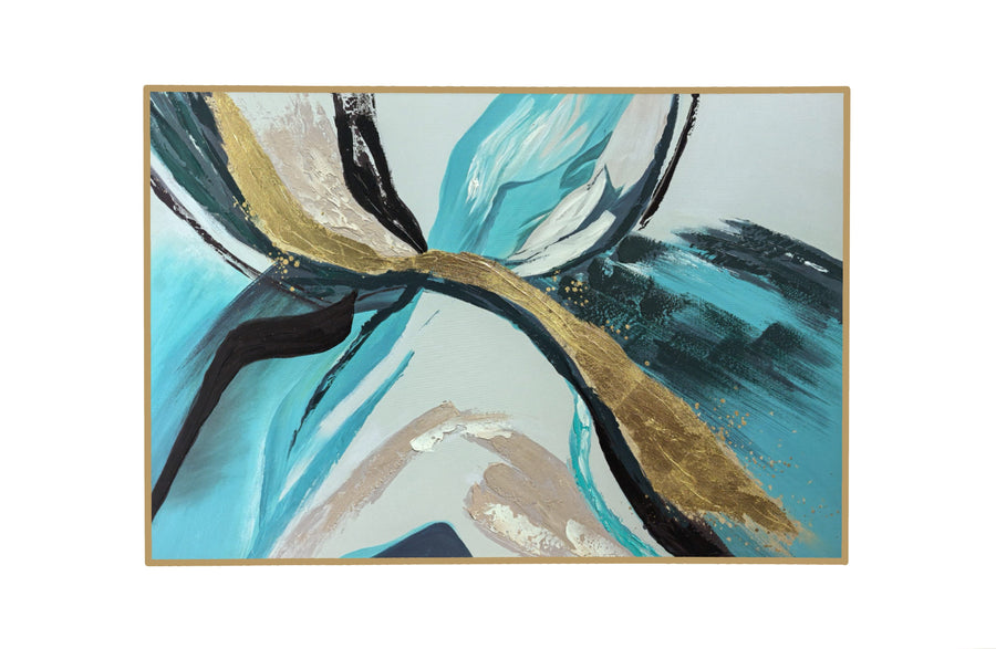 Sage Framed Canvas Wall Art - Large