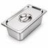 Commercial Stainless Steel GN 1/3 100mm Deep Gastronorm Bain Marie Buffet Steam Table Food Pan with Lid